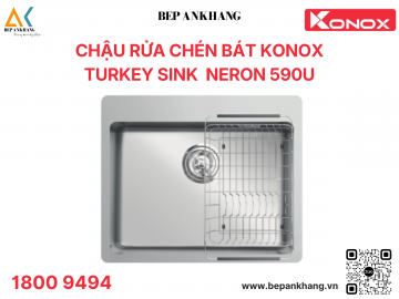 Chậu rửa bát 1 Hố Turkey Sink Neron 590U - Xuất xứ: Thổ Nhĩ Kỹ